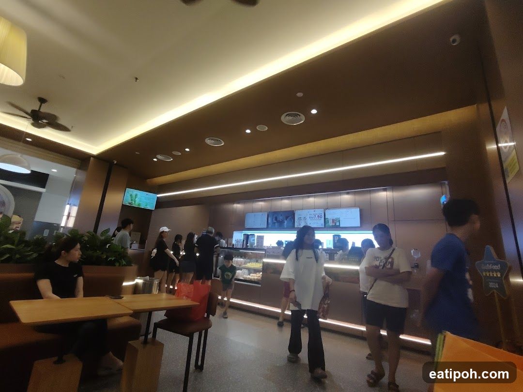 Interior of a café or food outlet