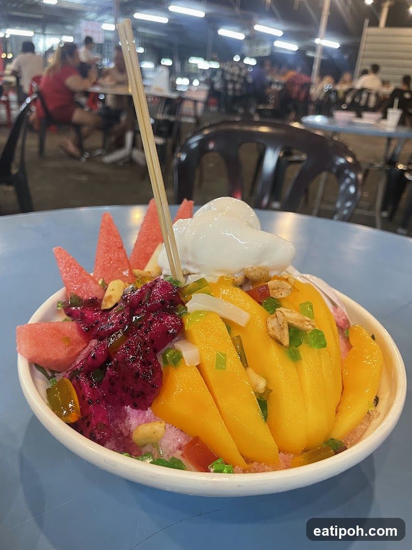 Fruit Dessert at Night Market