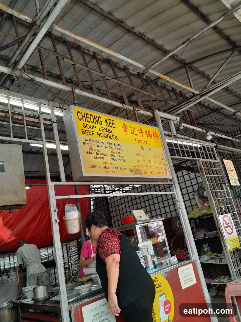 Cheong Kee Soup Lembu Beef Noodles Menu