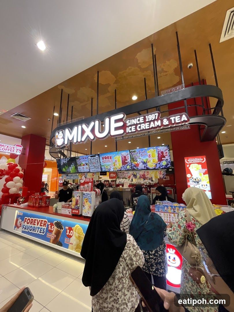 Mixue Ice Cream & Tea Store Interior