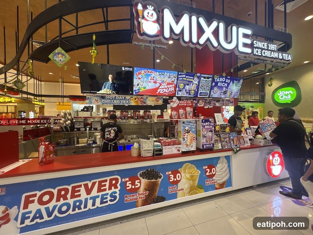 Mixue Ice Cream & Tea Shop Interior