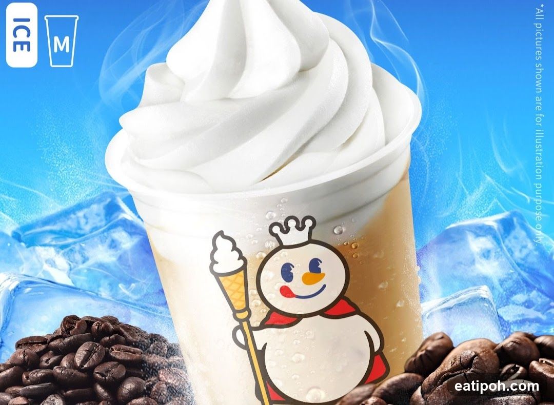 Ice M Soft Serve Coffee Product Advertisement