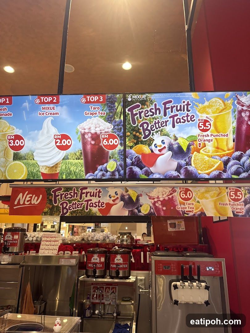 Mixue Beverage Stand Interior