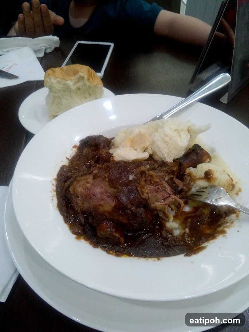 Dinner Plate with Meat and Bread