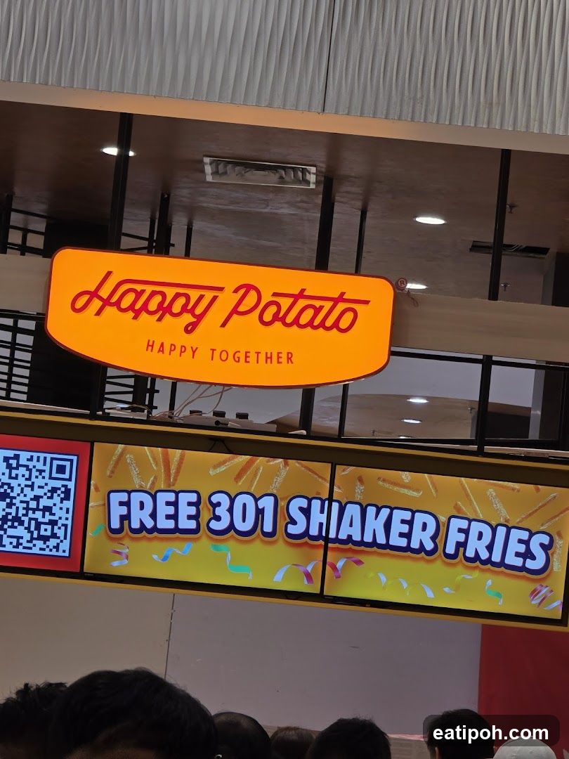 Happy Potato storefront signage
