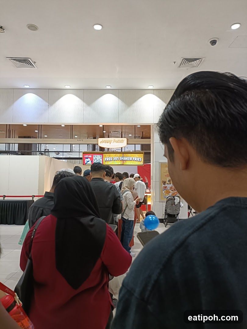 Interior of shopping mall food court