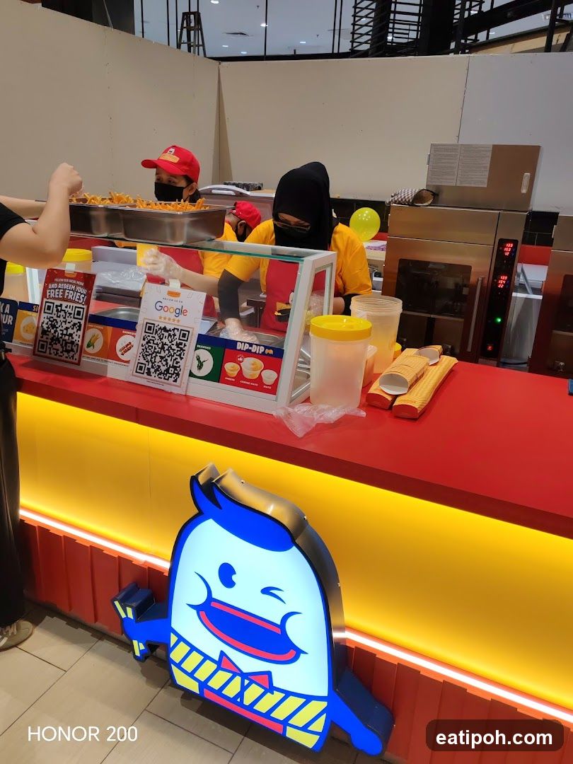 Food stall interior