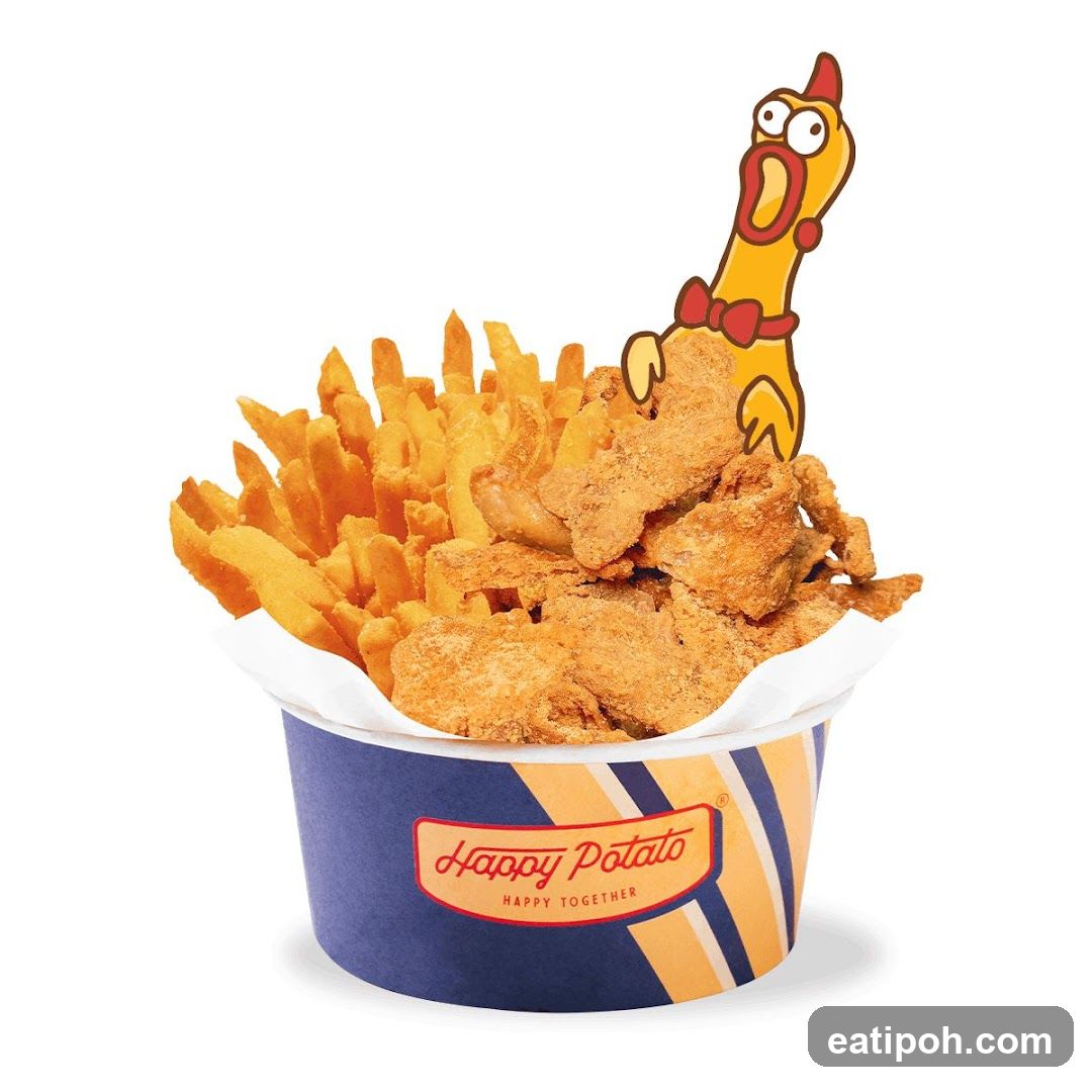 Happy Potato Fried Chicken and Fries Bucket