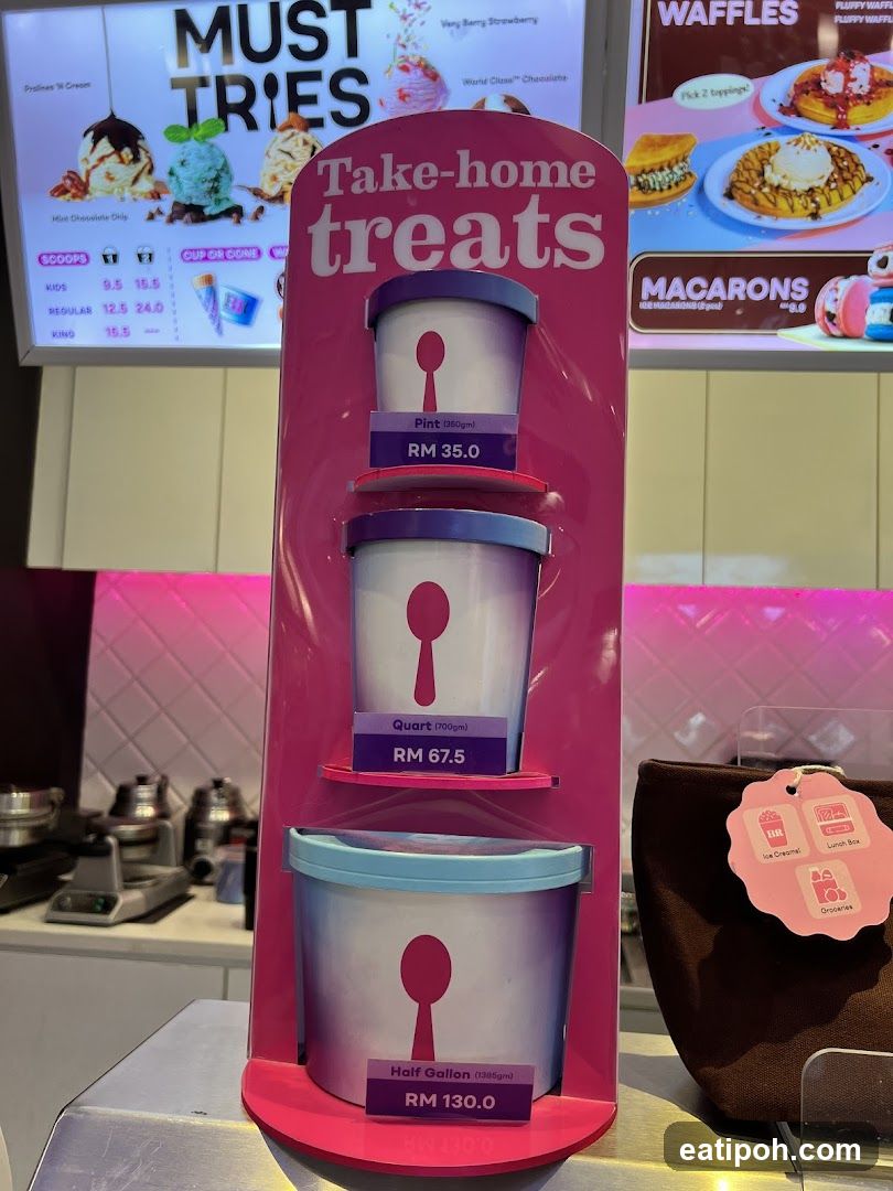Take-home treats display
