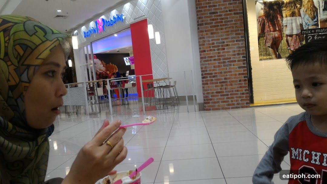 Inside a shopping mall
