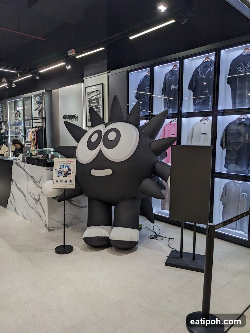 Store Interior with Inflatable Character