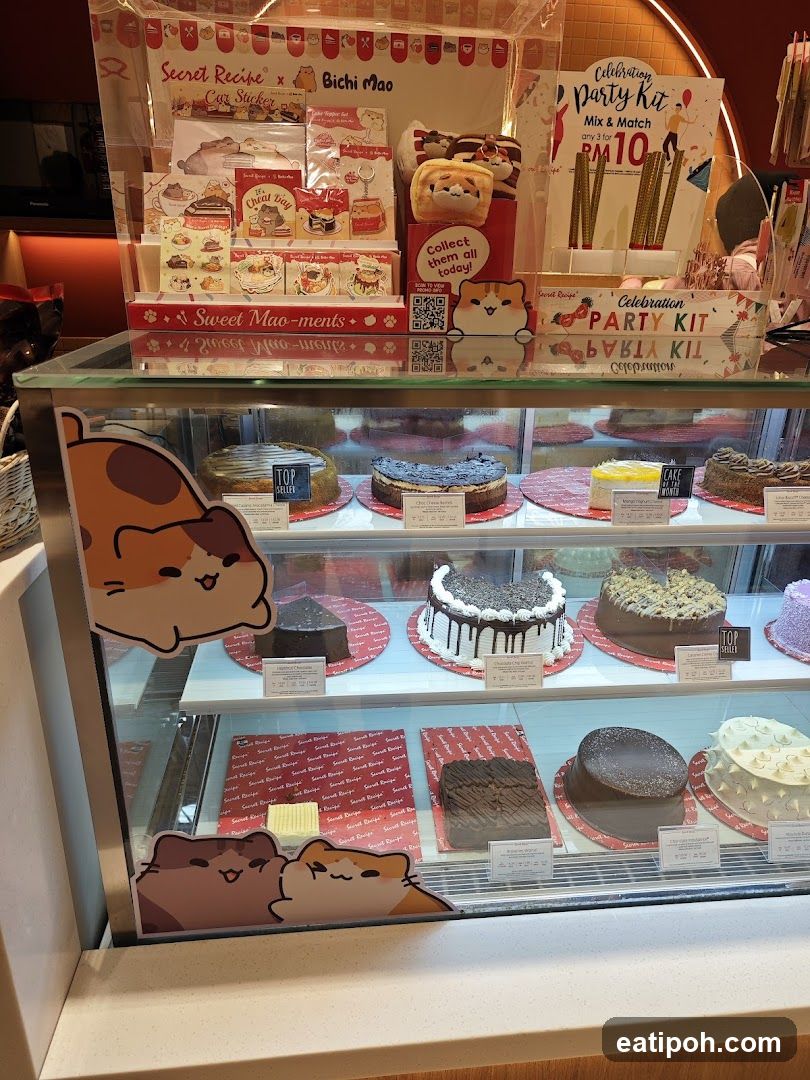 Cake Display with Promotional Materials