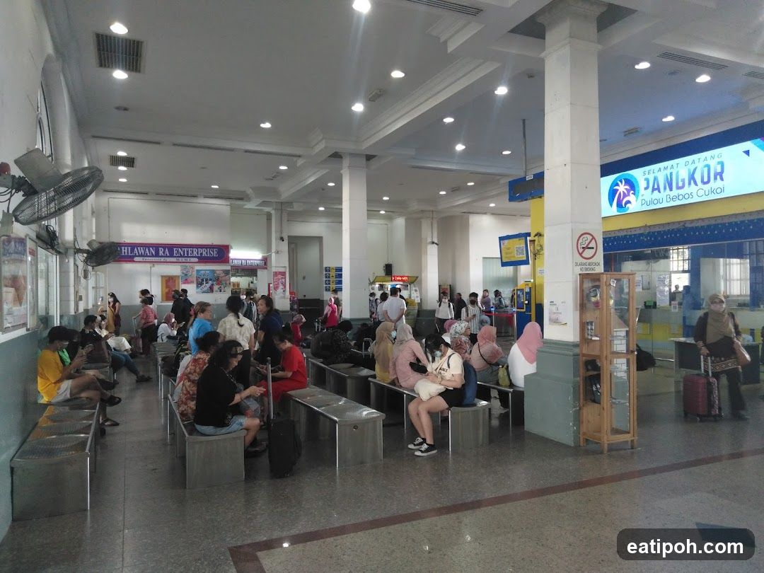 Interior of a transportation terminal