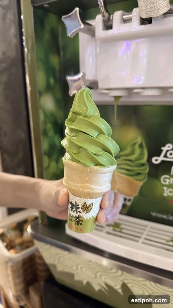Matcha Soft Serve Ice Cream