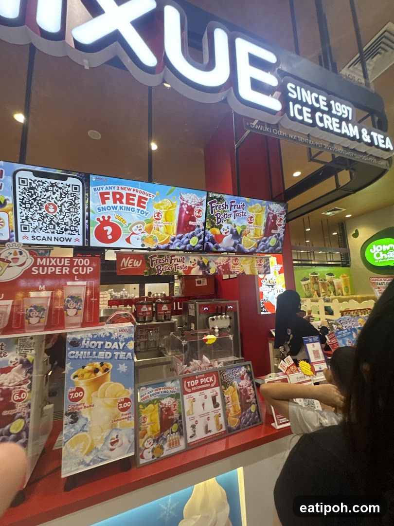 Mixue Ice Cream & Tea Store Interior