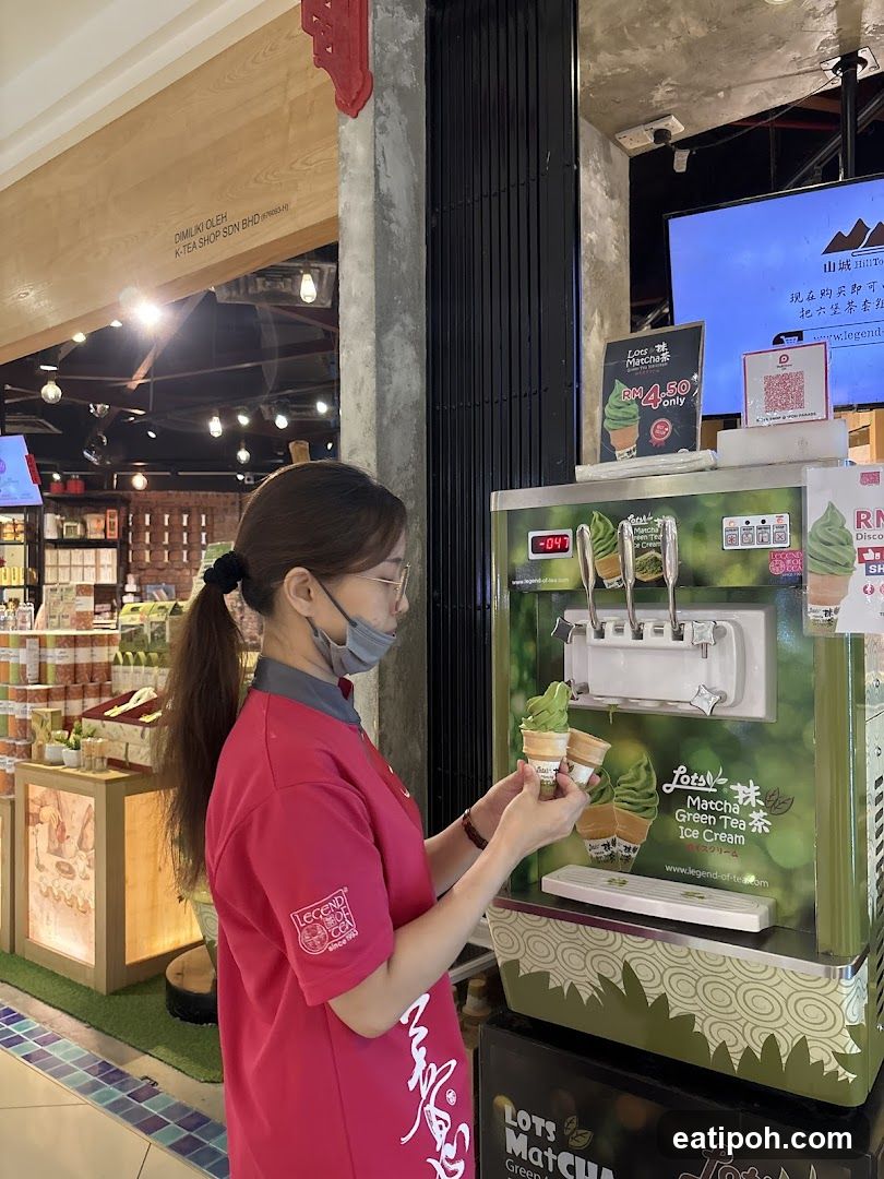 Staff at Matcha Ice Cream Machine