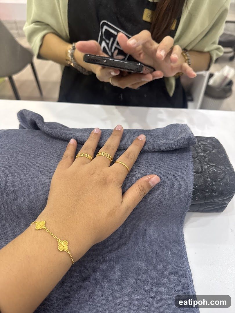 Interior Hand Gesture with Jewelry Display