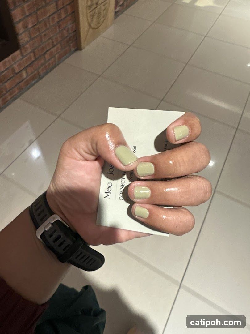 Hand holding printed material