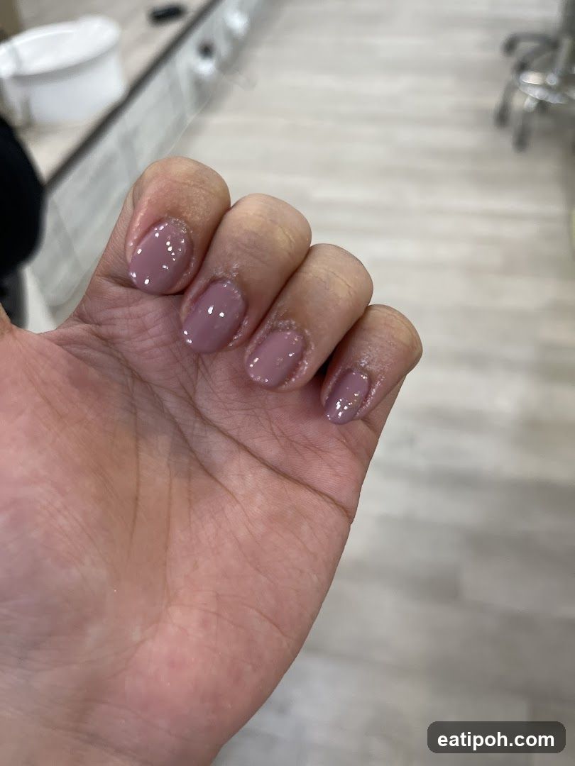 Hand with manicure