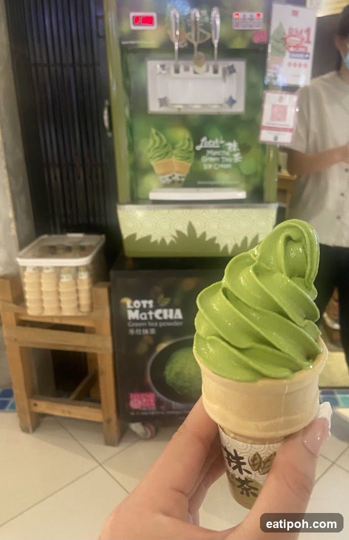 Matcha Soft Serve Ice Cream