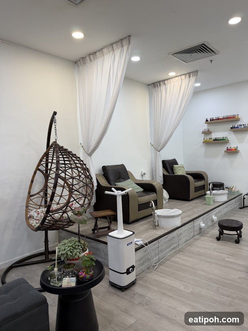 Interior of a spa or nail salon