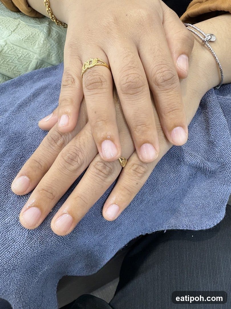 Hands with manicure
