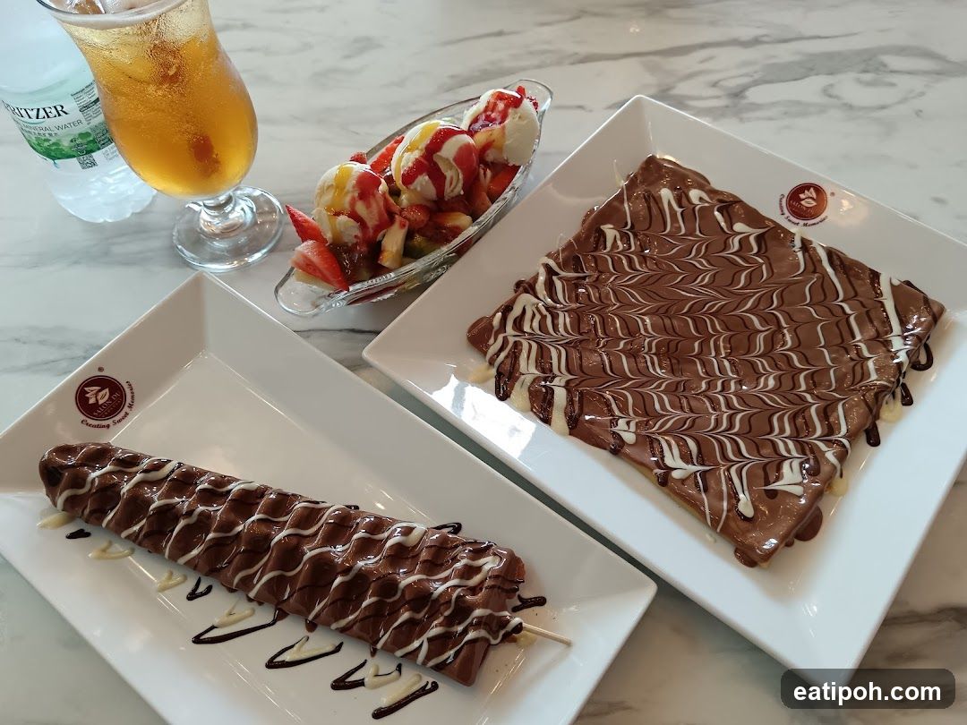 Dessert Spread on Marble Table