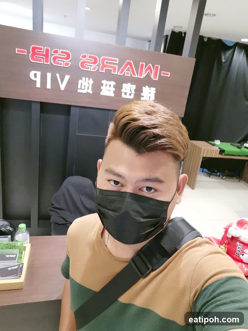 Selfie in indoor setting