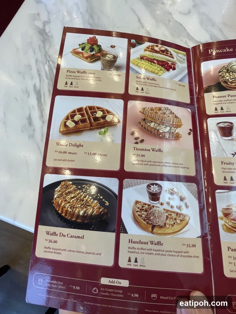Waffle Menu