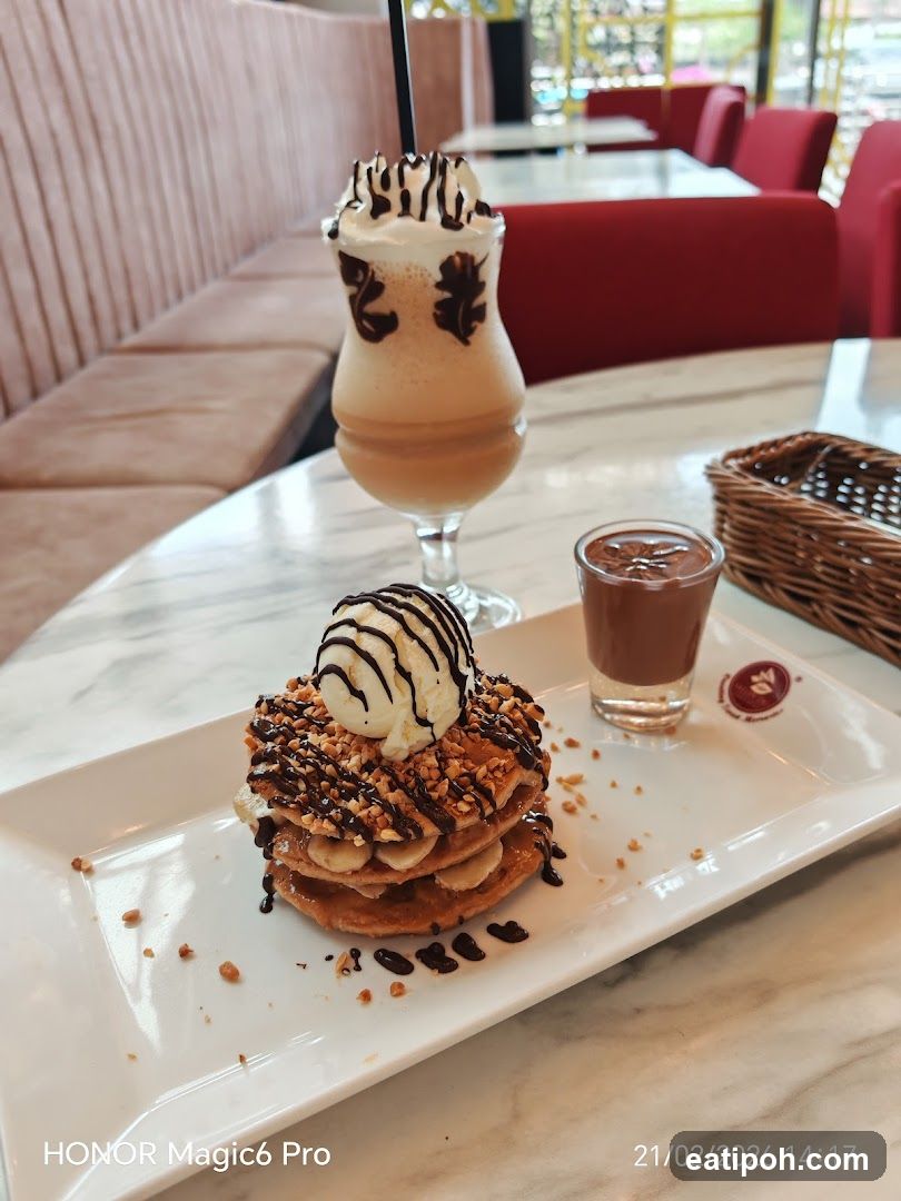 Dessert and Drink at Café