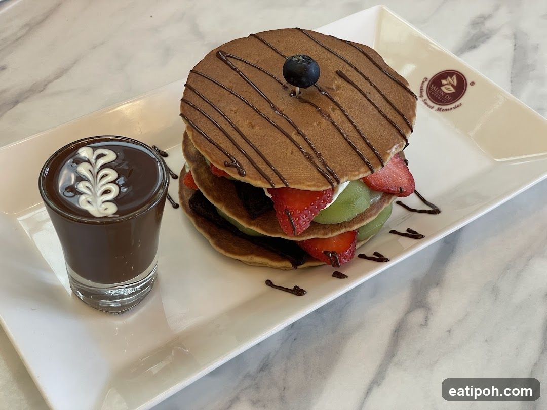 Pancake and Chocolate Drink