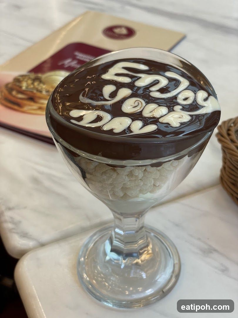Chocolate Dessert in Glass Cup