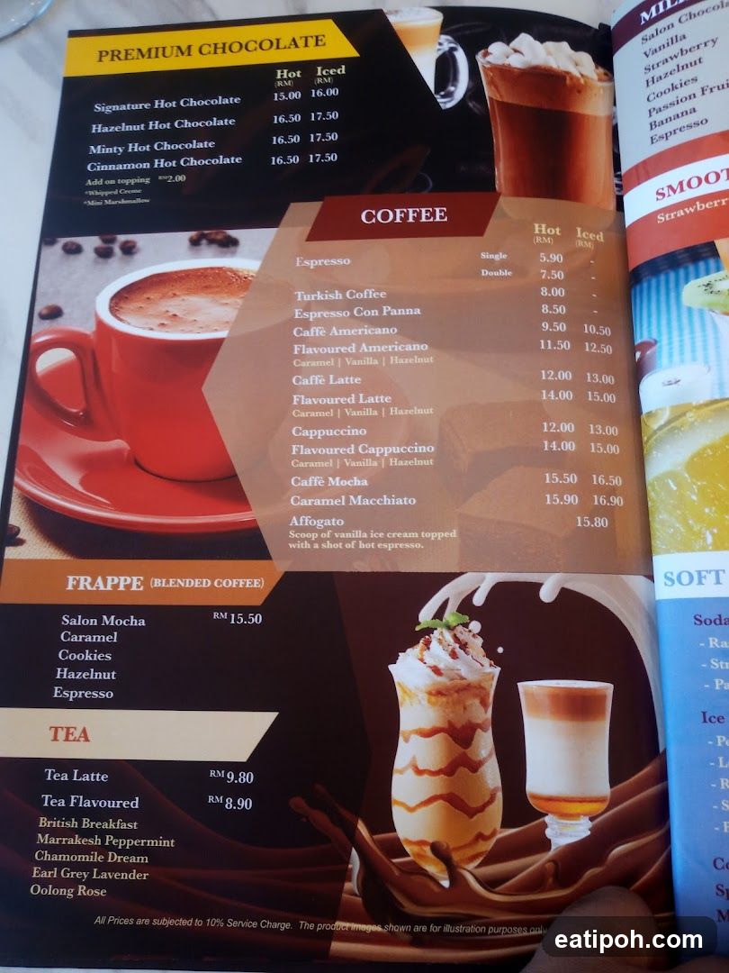 Coffee Shop Menu