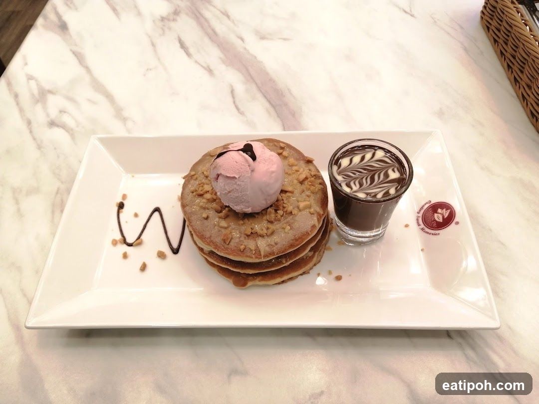Dessert Plate on Marble Surface