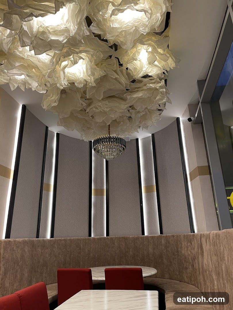 Interior of a modern dining space