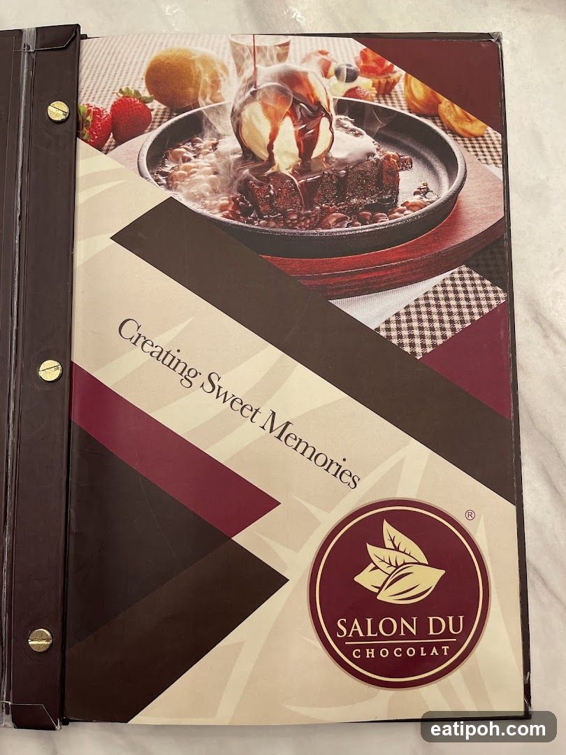 Salon Du Chocolat Menu