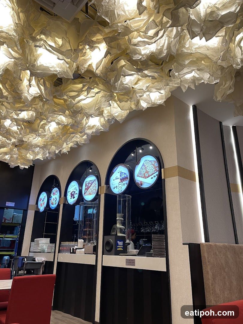 Interior of a café or dessert shop