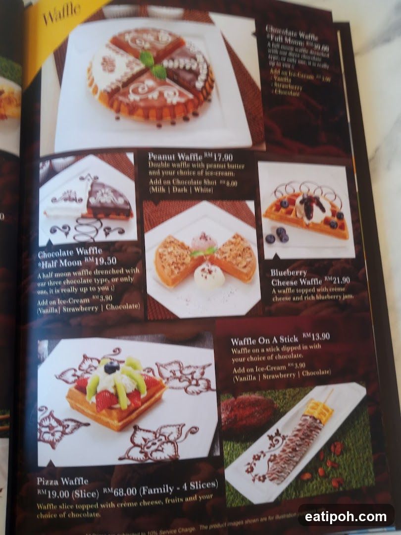 Waffle Menu