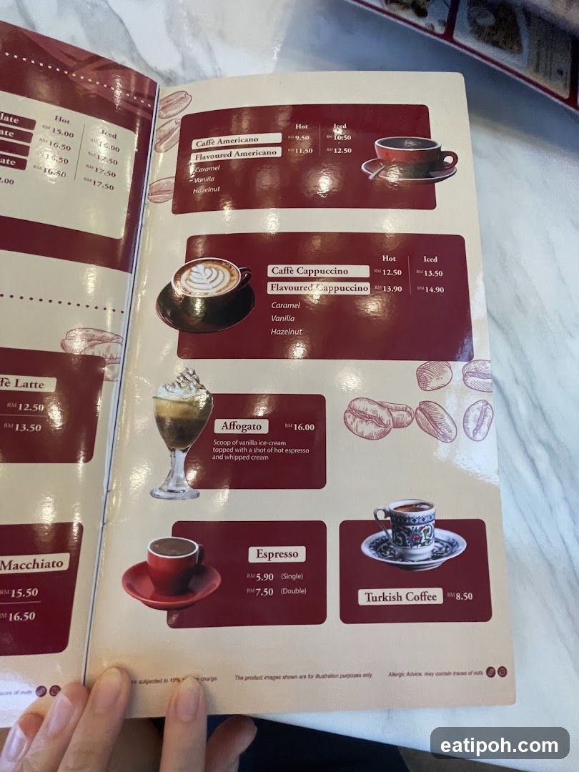 Coffee Menu