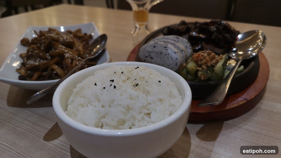 Dining Table with Food Items