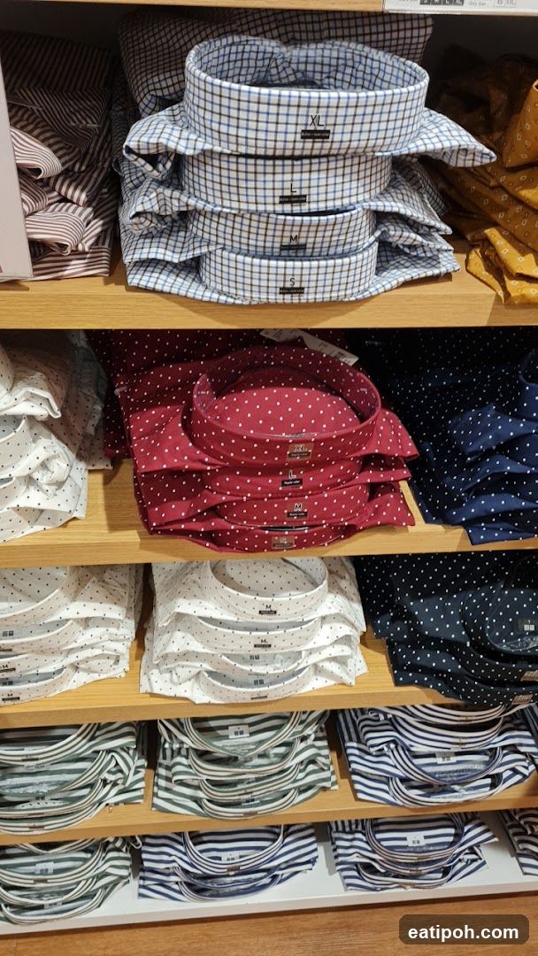 Shirt Display in Retail Store