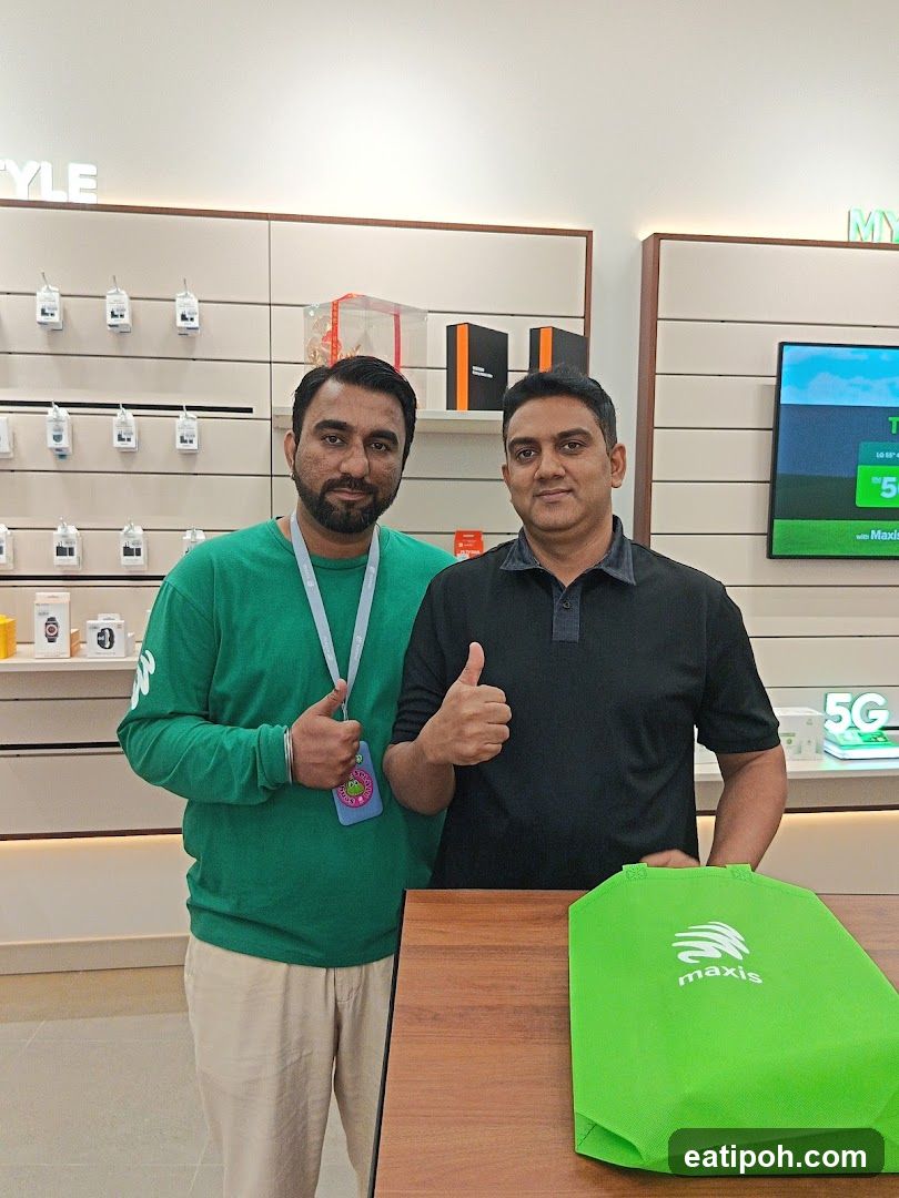 Two men in a store