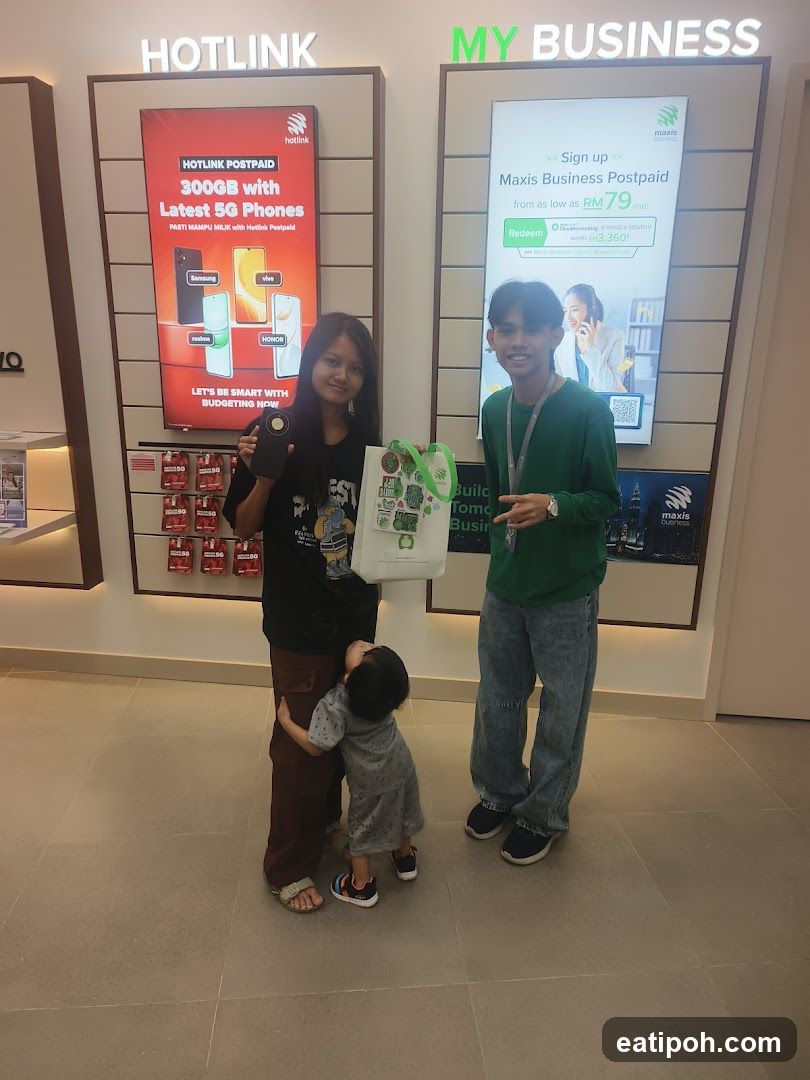 Inside a telecom store
