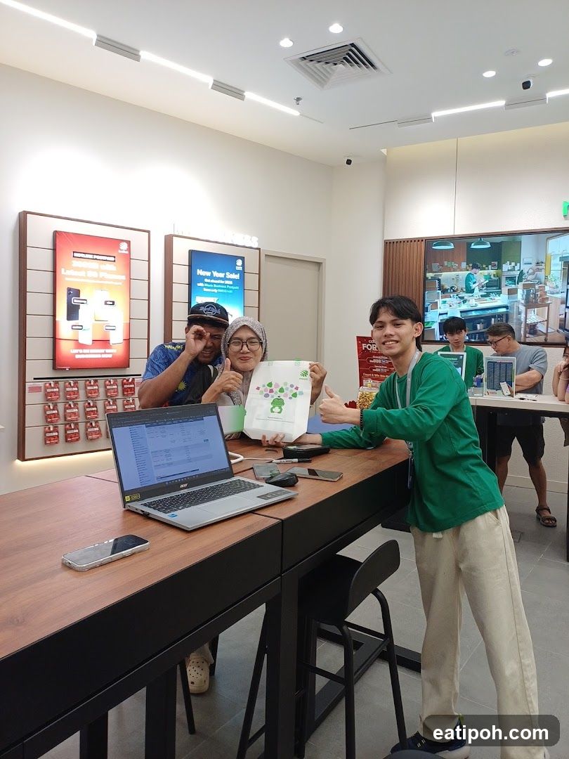 Interior of retail store