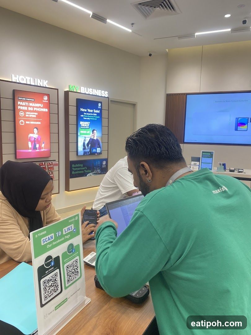 Inside a Maxis Store