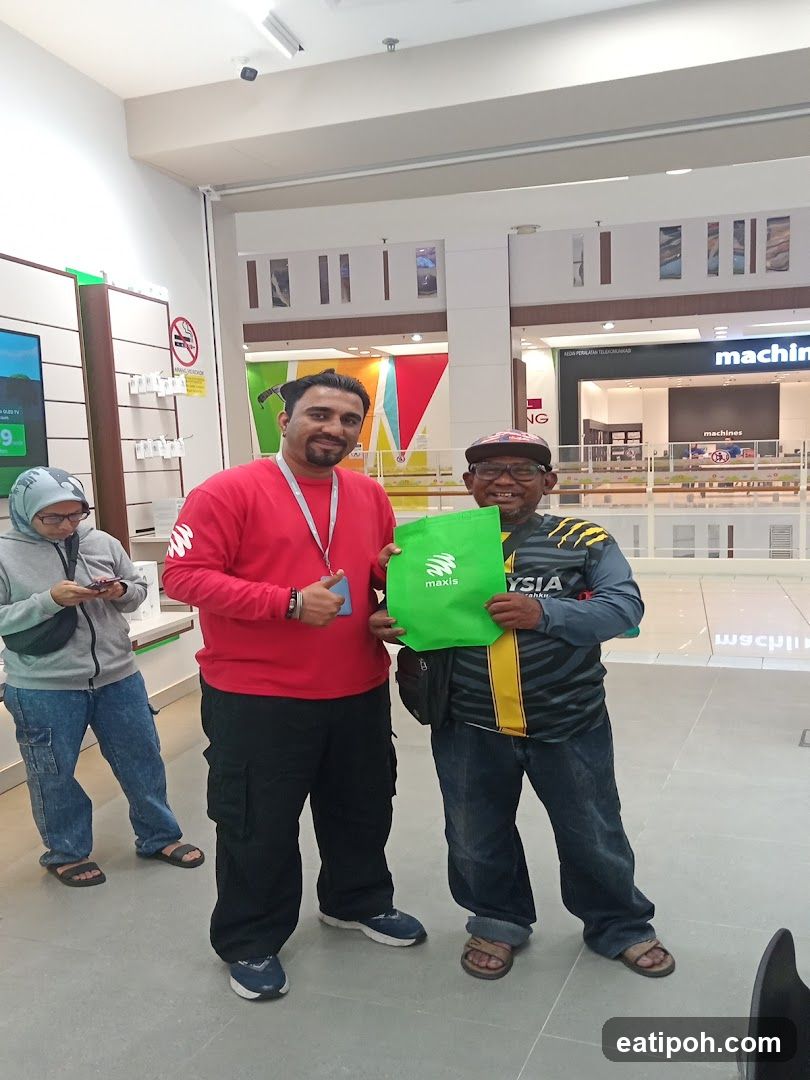 Inside a shopping mall store