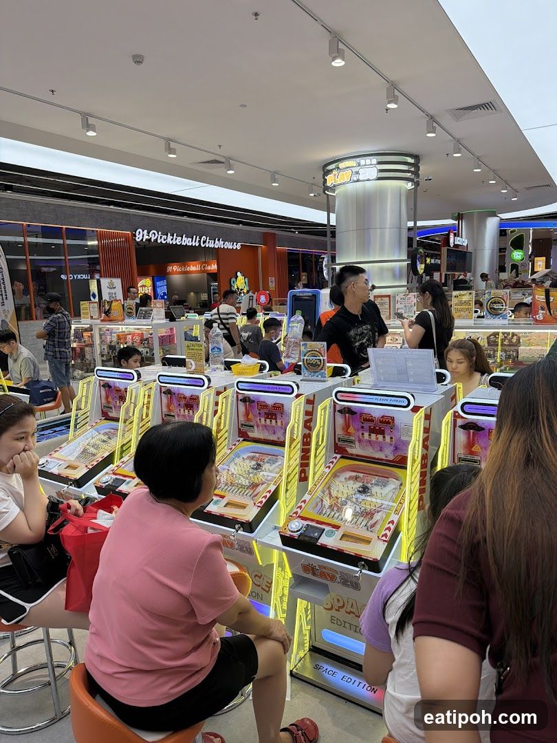 Arcade Game Area in Mall