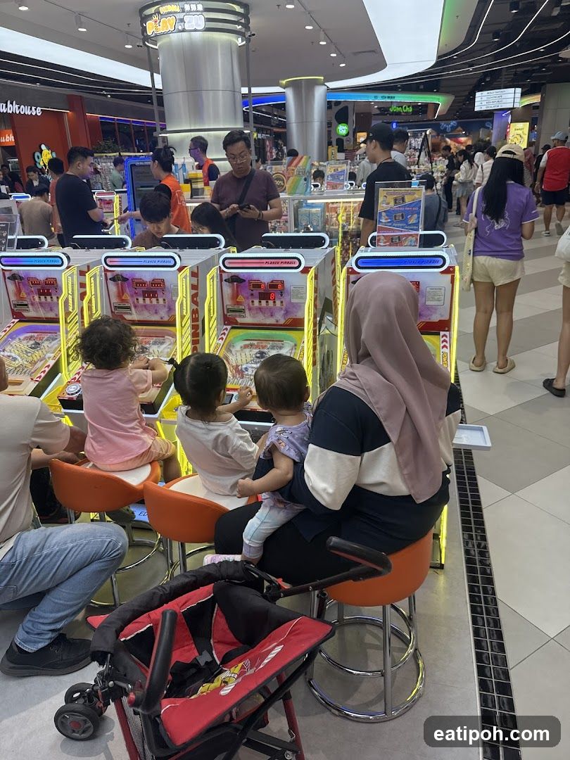 Shopping Mall Interior with Arcade Games