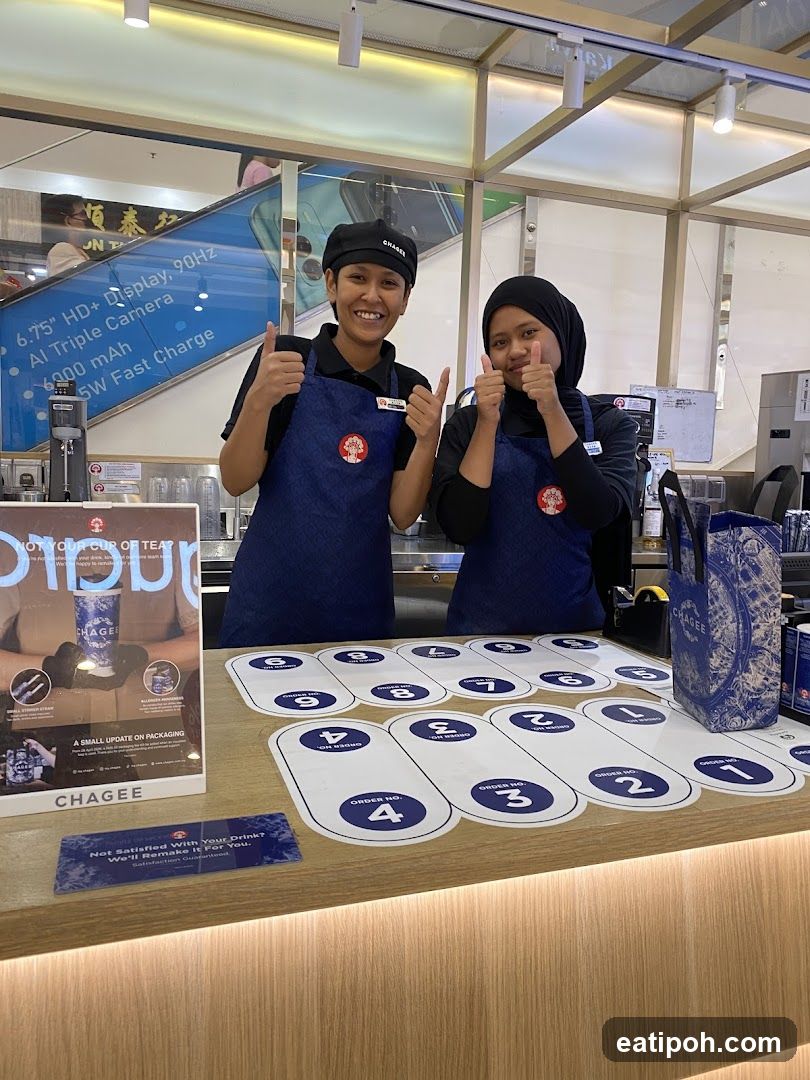 Chagee Staff at Counter