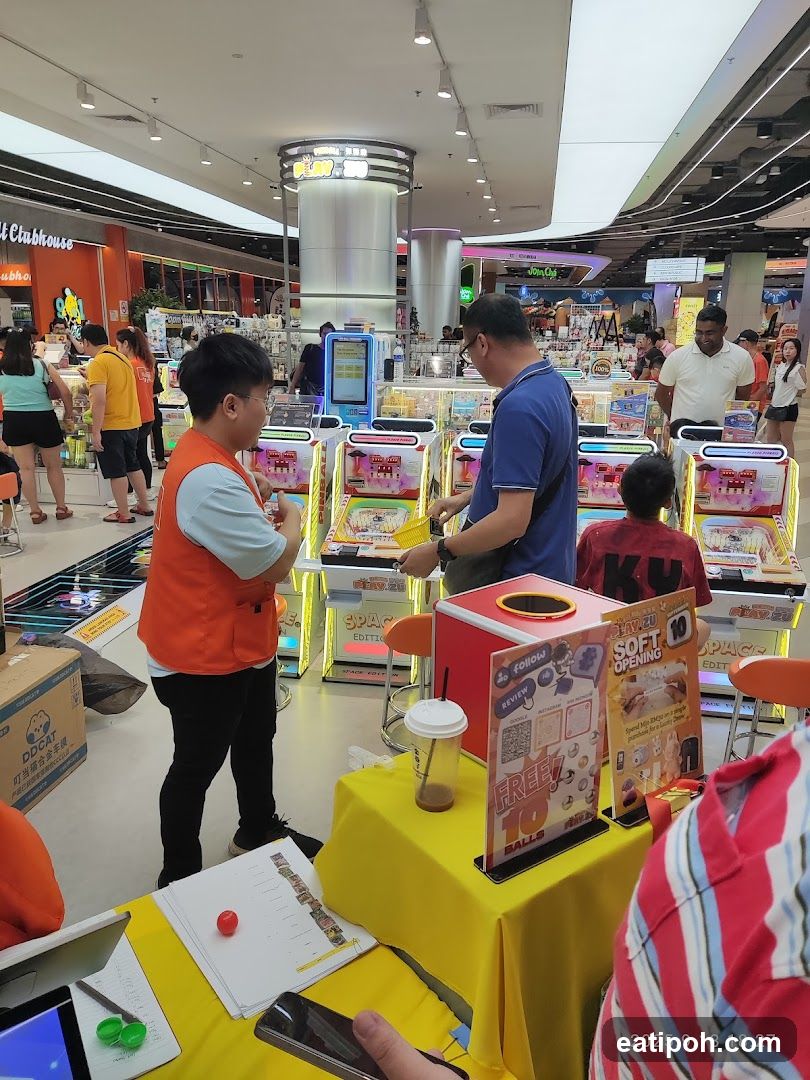 Shopping Mall Interior with Game Machines